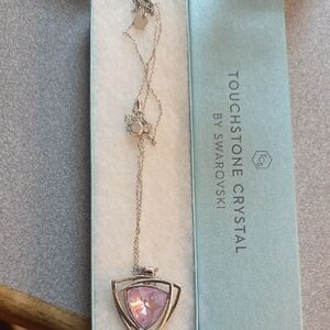 Touchstone Crystal  Pink Pinnacle Necklace